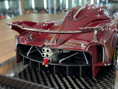 1:18 Resin Model Pagani Huayra R– Carbon Wine Red | VIP Models (Limited 30 pcs – UAE Collectors)
