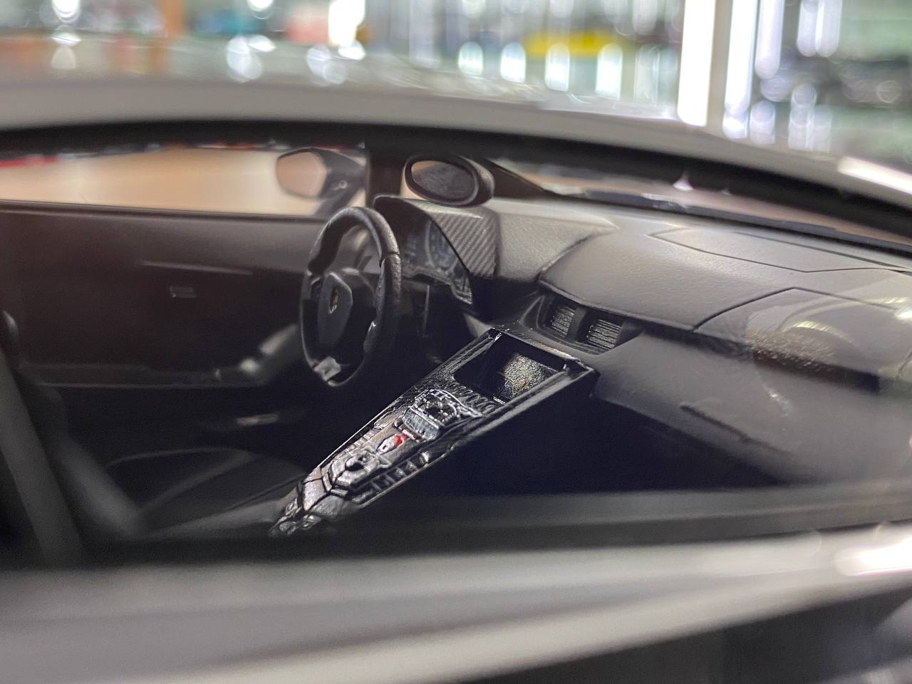 1:18 Resin Model Lamborghini Aventador GT EVO LBWK l – Black Elephant Pattern | VIP Models (Limited 30 pcs – Dubai Collectors)