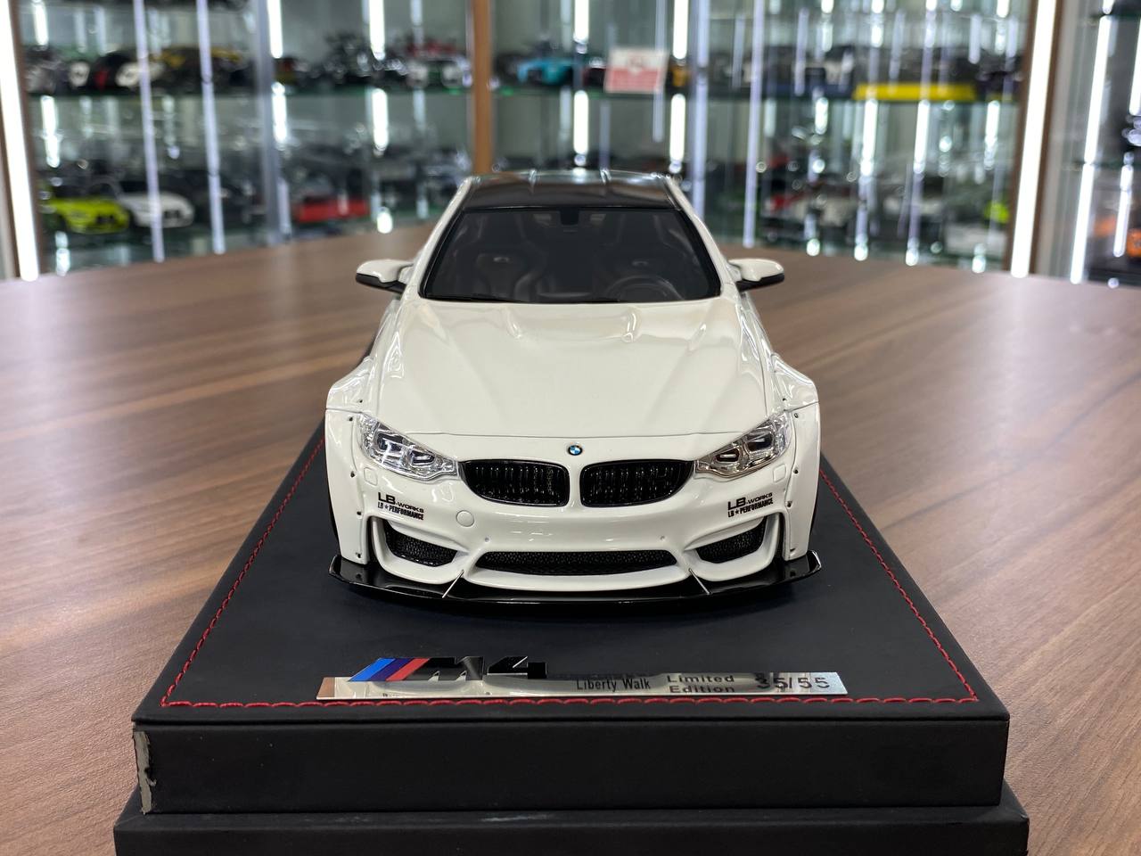 🚨1:18 Resin Model BMW M4 Liberty Walk – White | AutoBarn (Limited 55 pcs – Dubai Collectors)