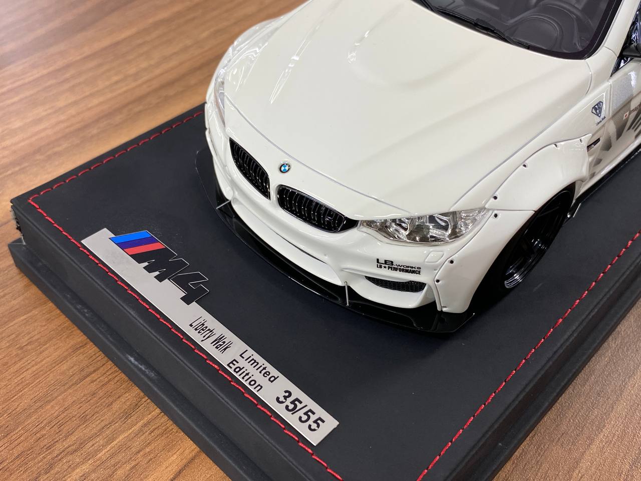 🚨1:18 Resin Model BMW M4 Liberty Walk – White | AutoBarn (Limited 55 pcs – Dubai Collectors)