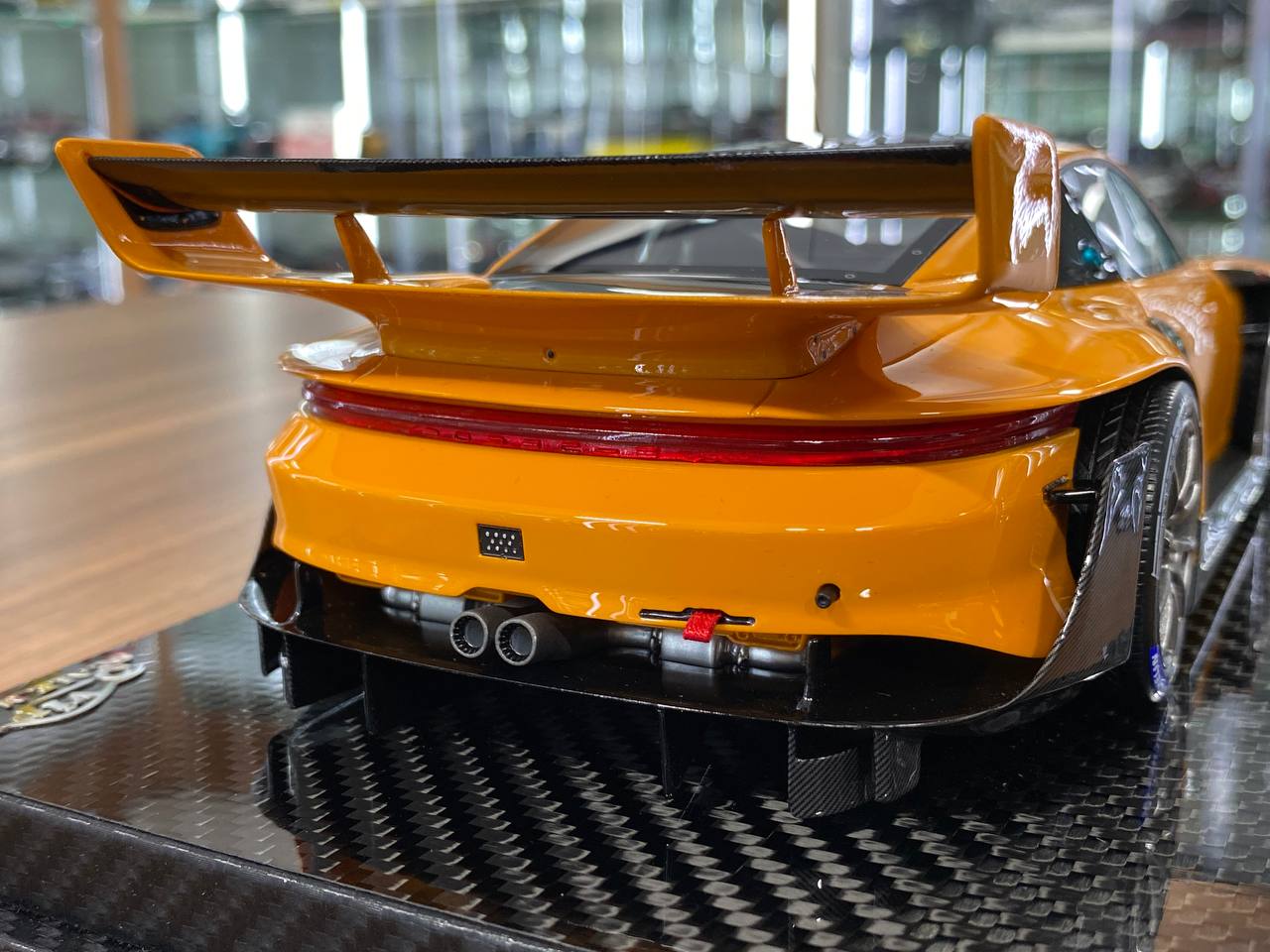 🚨1:18 Resin Model Porsche 911 GT3R Rennsport– Signal Orange | VIP Models (Limited 10 pcs )