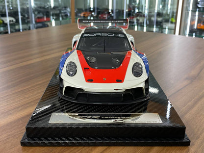 🚨1:18 Resin Model Porsche 911 GT3R Rennsport – Rennsport Reunion Decal | VIP Models (Limited 99 pcs)