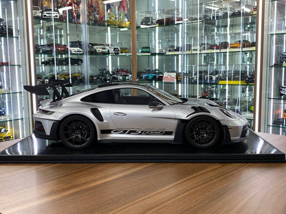 1/8 Resin Model Dino Models Porsche 911 GT3 RS – Silver/Black Rim Limited 20 pcs
