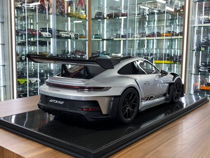 1/8 Resin Model Dino Models Porsche 911 GT3 RS – Silver/Black Rim Limited 20 pcs