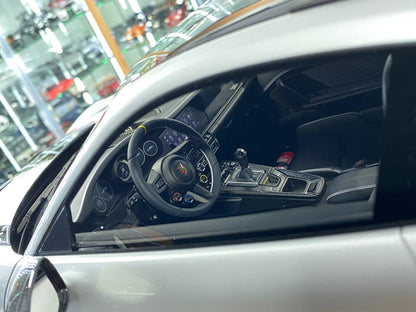 1/8 Resin Model Dino Models Porsche 911 GT3 RS – Silver/Black Rim Limited 20 pcs