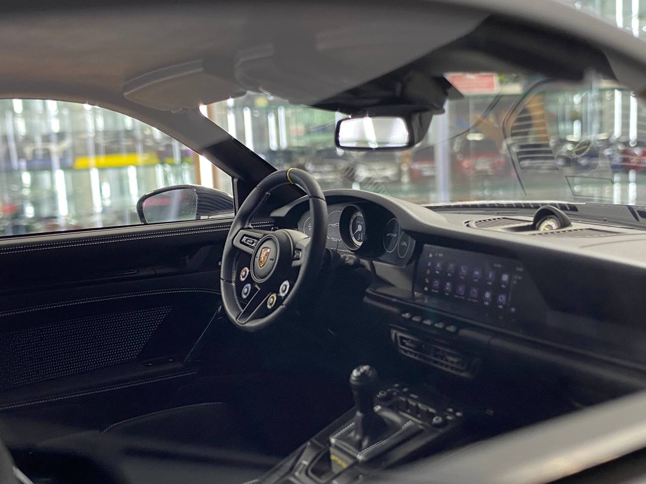 1/8 Resin Model Dino Models Porsche 911 GT3 RS – Silver/Black Rim Limited 20 pcs