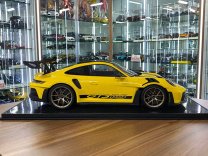 1/8 Resin Model Dino Models Porsche 911 GT3 RS – Yellow/Black Rim Limited 20 pcs