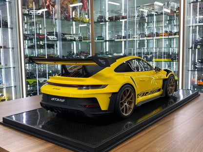 1/8 Resin Model Dino Models Porsche 911 GT3 RS – Yellow/Black Rim Limited 20 pcs