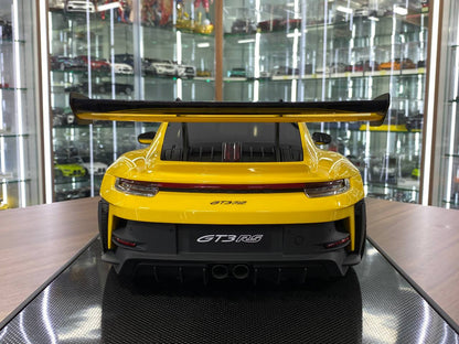 1/8 Resin Model Dino Models Porsche 911 GT3 RS – Yellow/Black Rim Limited 20 pcs