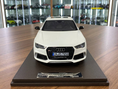 🚨Audi RS7 1:18 Resin Model – Matt White | Motorhelix (Limited 99 pcs – Dubai Collectors)