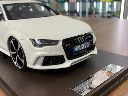 🚨Audi RS7 1:18 Resin Model – Matt White | Motorhelix (Limited 99 pcs – Dubai Collectors)