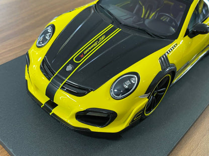 🚨1:18 Resin Model Porsche GT Street R Techart  – Yellow | AutoBarn (Limited Edition – Dubai Collectors)