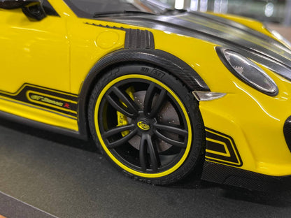 🚨1:18 Resin Model Porsche GT Street R Techart  – Yellow | AutoBarn (Limited Edition – Dubai Collectors)