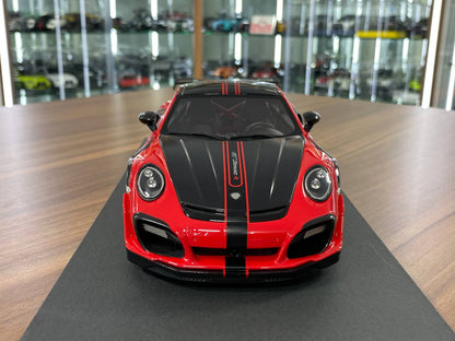 🚨Porsche GT Street R TechArt 1:18 Resin Model – Red | AutoBarn (Limited Edition – Dubai Collectors)