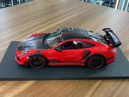 🚨Porsche GT Street R TechArt 1:18 Resin Model – Red | AutoBarn (Limited Edition – Dubai Collectors)