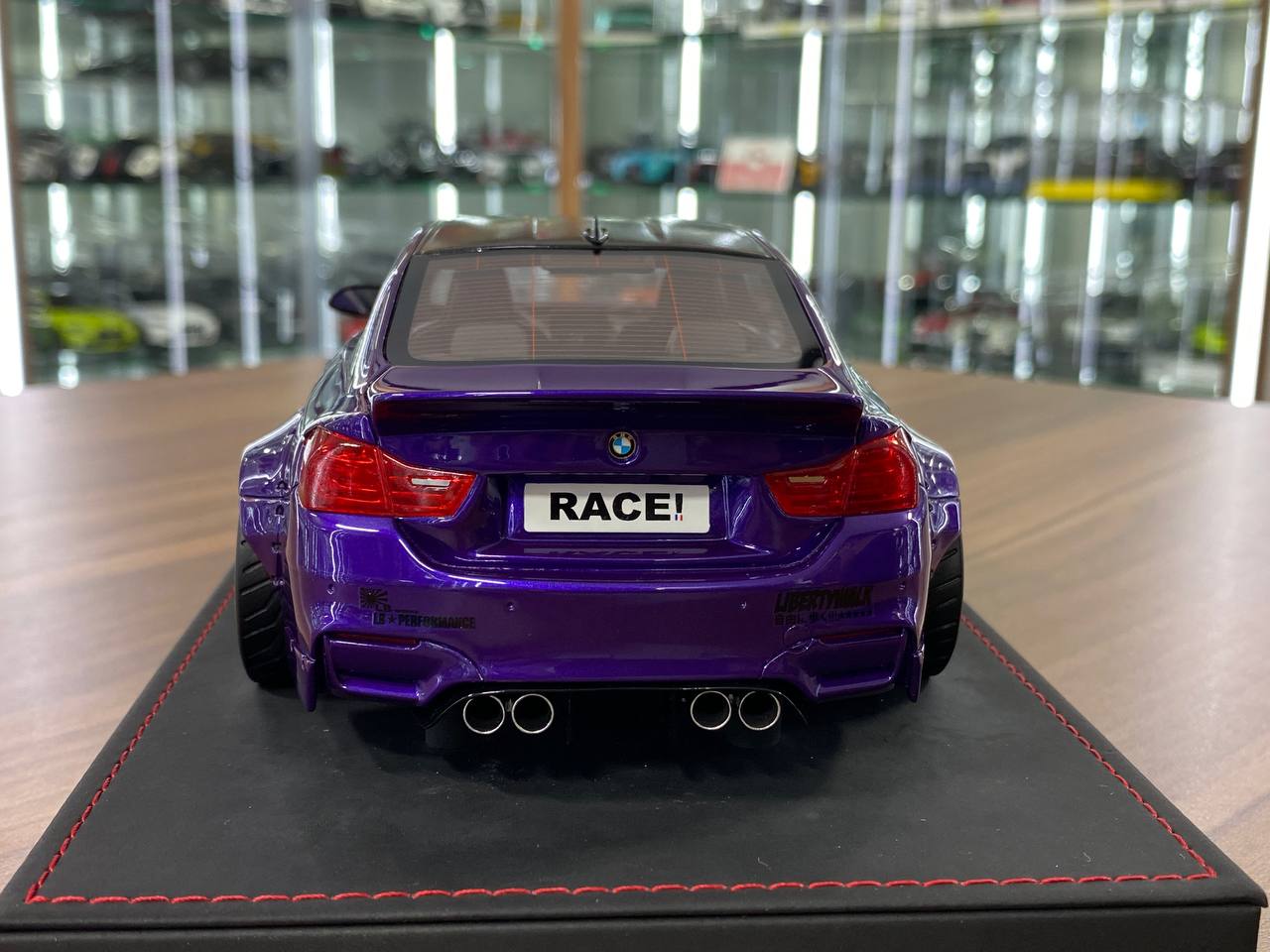 🚨1:18 Resin Model BMW M4 Liberty Walk by Auotbarn – Purple limited 55 pcs