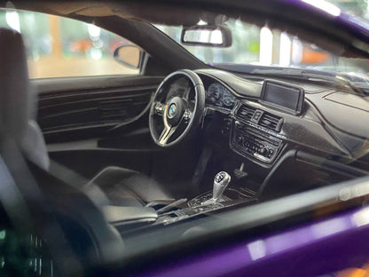 🚨1:18 Resin Model BMW M4 Liberty Walk by Auotbarn – Purple limited 55 pcs