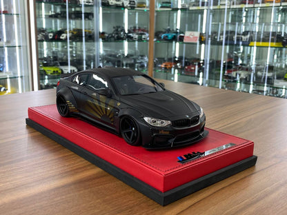 🚨1:18 Resin Model BMW M4 Liberty Walk by Autobarn  – Matt Black limited 55 pcs