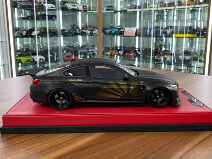 🚨1:18 Resin Model BMW M4 Liberty Walk by Autobarn  – Matt Black limited 55 pcs