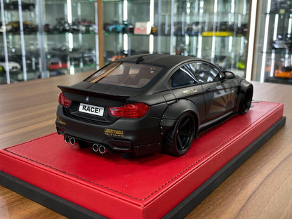 🚨1:18 Resin Model BMW M4 Liberty Walk by Autobarn  – Matt Black limited 55 pcs