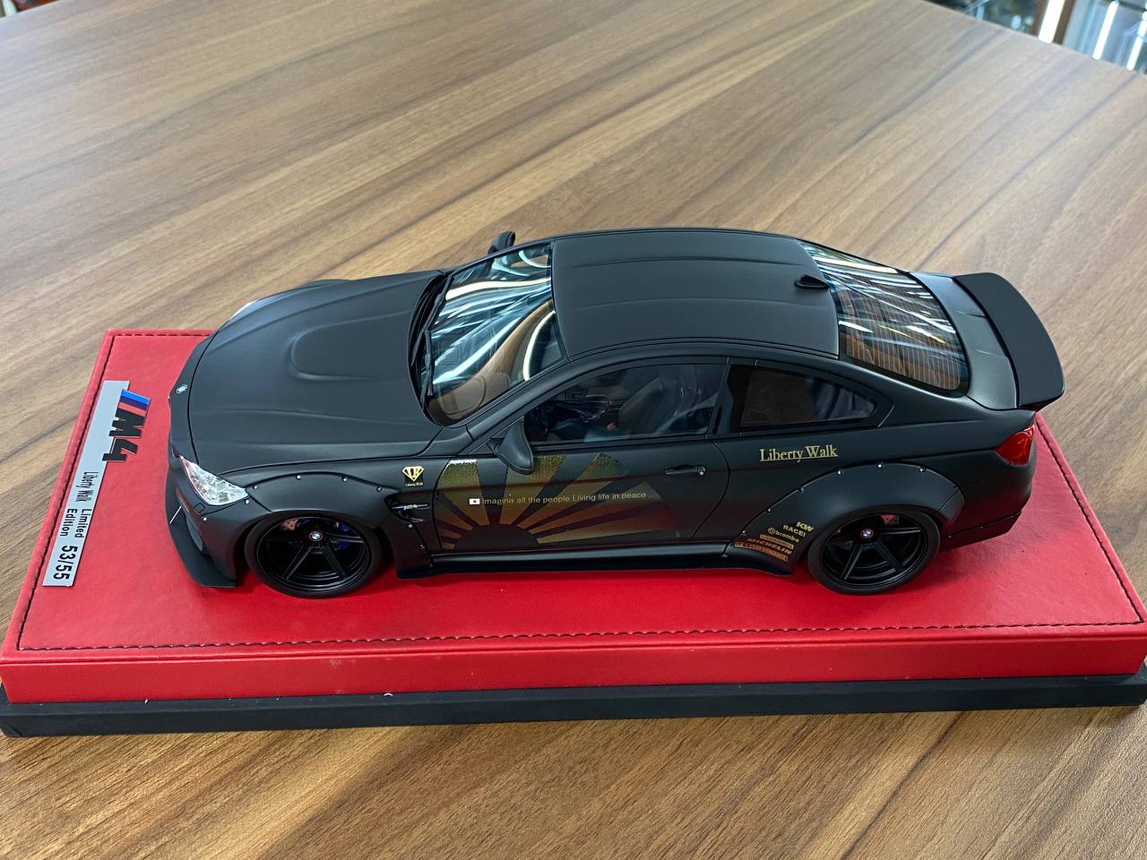 🚨1:18 Resin Model BMW M4 Liberty Walk by Autobarn  – Matt Black limited 55 pcs
