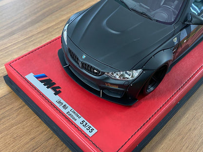 🚨1:18 Resin Model BMW M4 Liberty Walk by Autobarn  – Matt Black limited 55 pcs