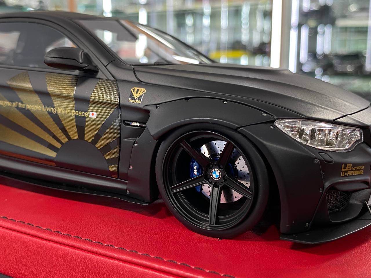 🚨1:18 Resin Model BMW M4 Liberty Walk by Autobarn  – Matt Black limited 55 pcs