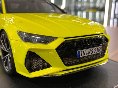 🚨1:18 Resin Model Audi RS7 Fastback by MotorHelix – Fluorescent Green Limited 99 pcs