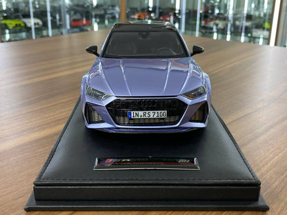 🚨1:18 Resin Model Audi RS7 Fastback by MotorHelix  – Silver Blue Limited Edition
