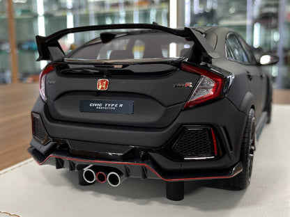 🚨1:18 Resin Model Honda Civic Type R 2017 by MotorHelix – Matt Black Limited 99 pcs