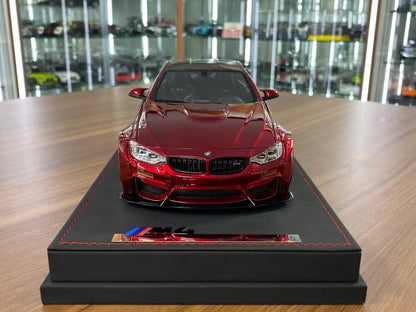 1:18 Resin Model AutoBarn BMW M4 Liberty Walk – Red | Limited 55 pcs