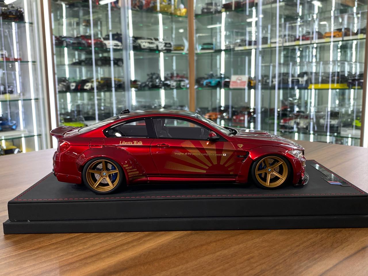 1:18 Resin Model AutoBarn BMW M4 Liberty Walk – Red | Limited 55 pcs