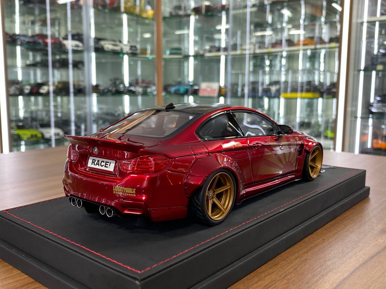 1:18 Resin Model AutoBarn BMW M4 Liberty Walk – Red | Limited 55 pcs