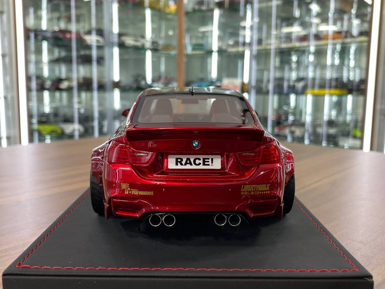 1:18 Resin Model AutoBarn BMW M4 Liberty Walk – Red | Limited 55 pcs