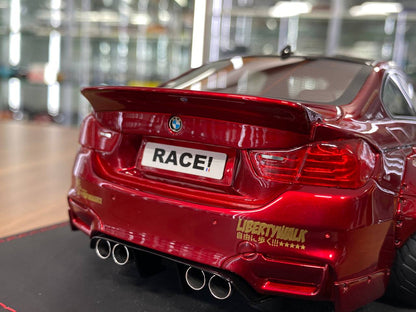 1:18 Resin Model AutoBarn BMW M4 Liberty Walk – Red | Limited 55 pcs