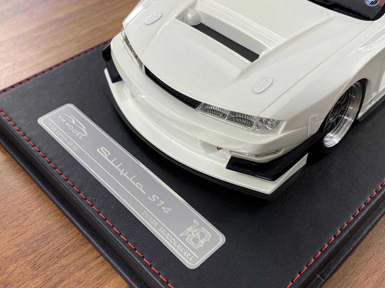 🚨1:18 Resin Model Nissan Silvia S15 – White | YM Models (Limited 99 pcs – Dubai Collectors)