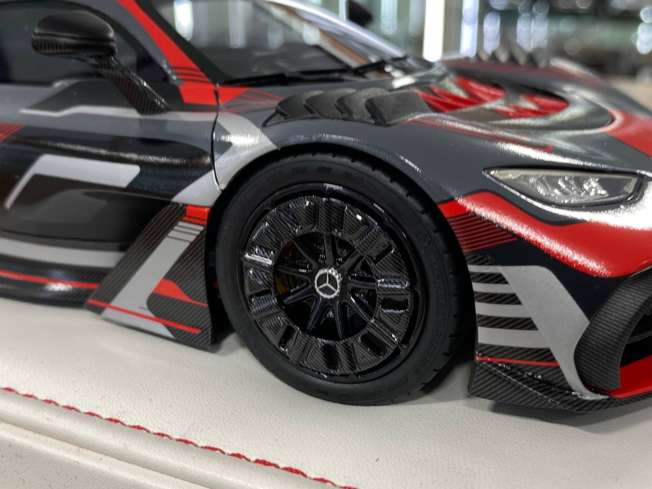 🚨1:18 Resin Model IVY Models Mercedes Benz AMG ONE – Red Black Blocky Ltd 66 pcs