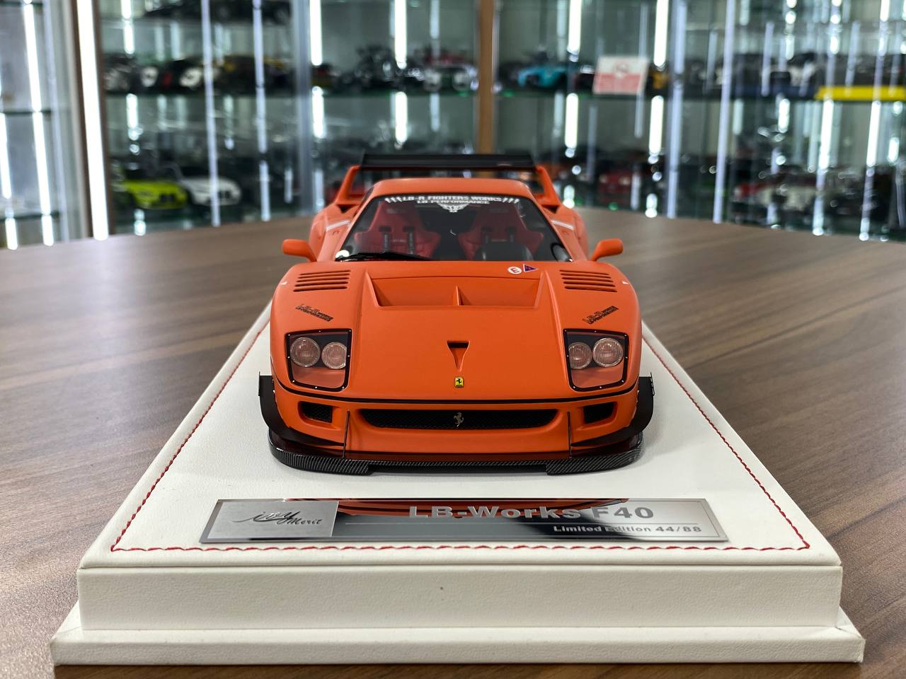 🚨1:18 Resin Model IVY Merit Models Ferrari F40 LB Works – Fighter Orange (Limited 88 pcs)
