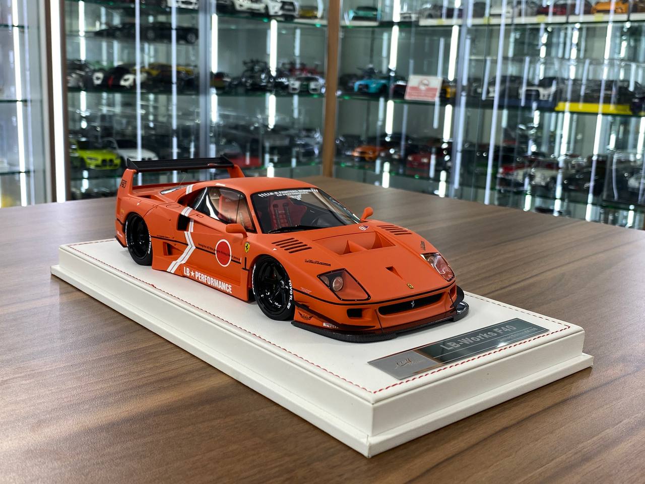 🚨1:18 Resin Model IVY Merit Models Ferrari F40 LB Works – Fighter Orange (Limited 88 pcs)