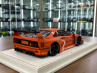 🚨1:18 Resin Model IVY Merit Models Ferrari F40 LB Works – Fighter Orange (Limited 88 pcs)