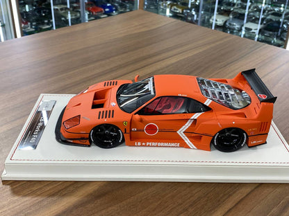 🚨1:18 Resin Model IVY Merit Models Ferrari F40 LB Works – Fighter Orange (Limited 88 pcs)