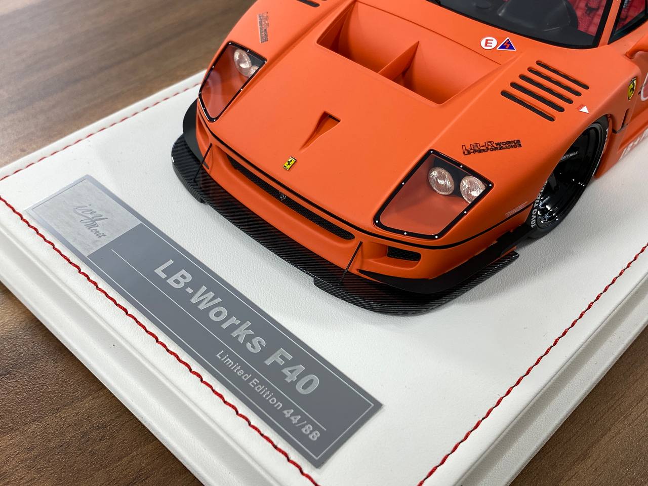 🚨1:18 Resin Model IVY Merit Models Ferrari F40 LB Works – Fighter Orange (Limited 88 pcs)