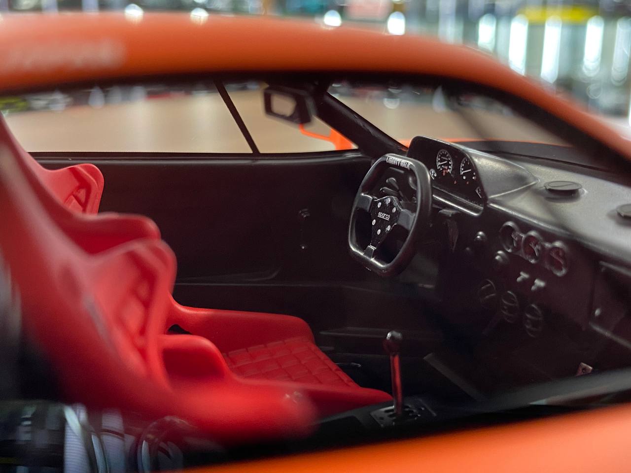 🚨1:18 Resin Model IVY Merit Models Ferrari F40 LB Works – Fighter Orange (Limited 88 pcs)