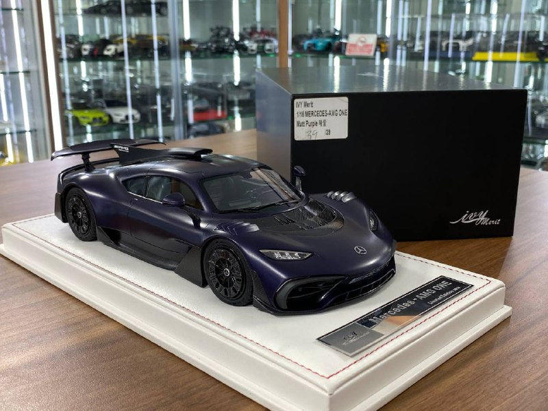🚨1:18 Resin Model IVY Models Mercedes Benz AMG ONE – Matt Purple (Limited 39 pcs)