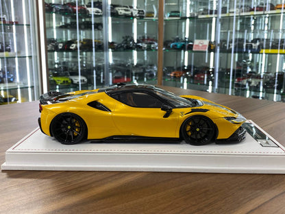 🚨1:18 Resin Model IVY Merit Models Ferrari SF90 Stradale – Gallo Modena Yellow (Limited 66 pcs)
