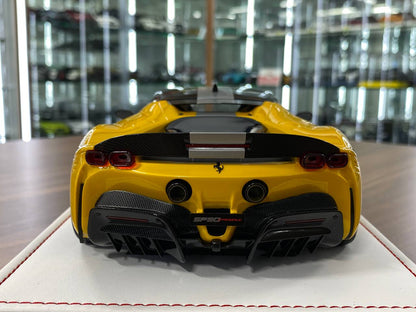 🚨1:18 Resin Model IVY Merit Models Ferrari SF90 Stradale – Gallo Modena Yellow (Limited 66 pcs)