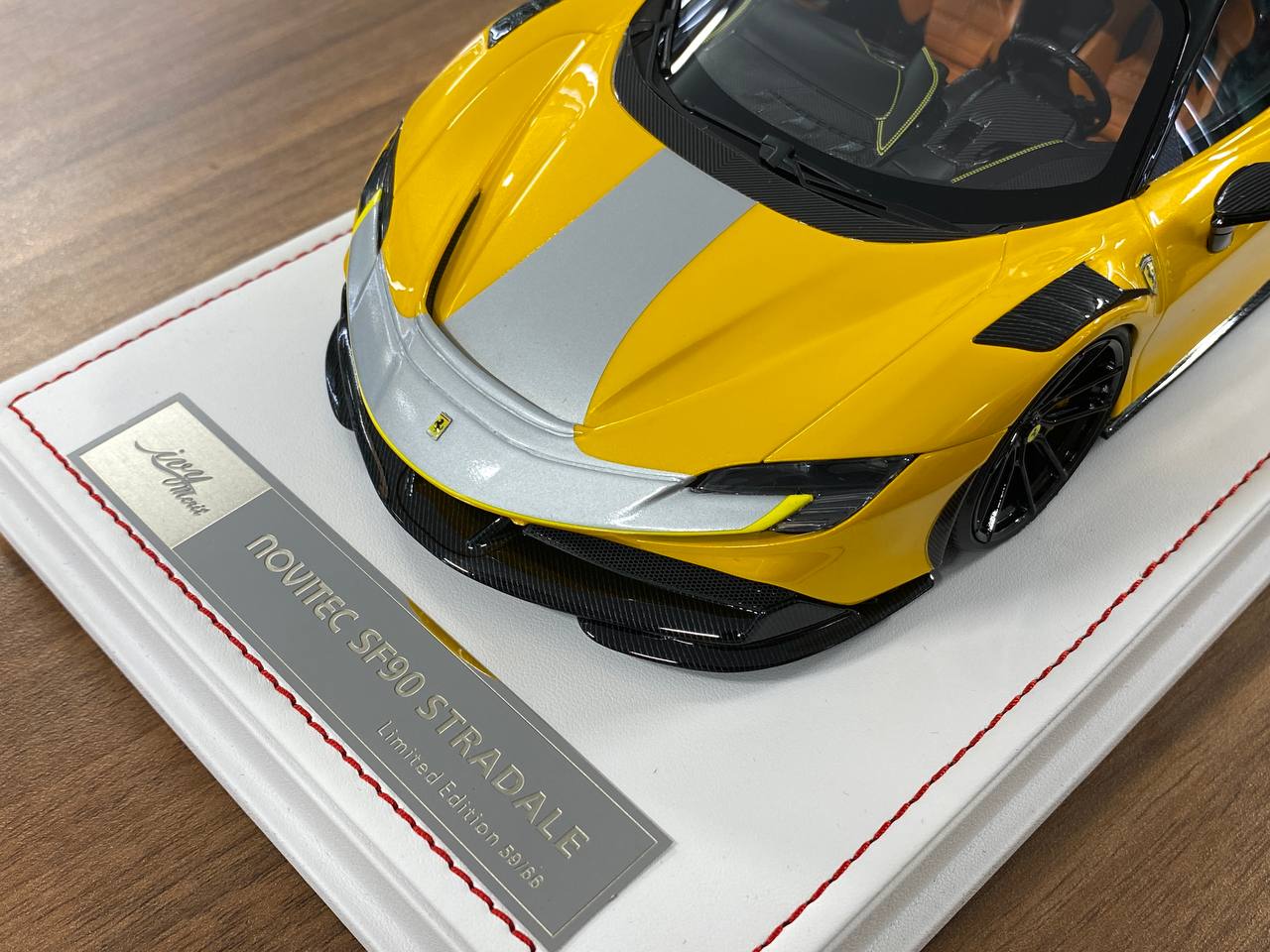 🚨1:18 Resin Model IVY Merit Models Ferrari SF90 Stradale – Gallo Modena Yellow (Limited 66 pcs)