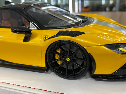 🚨1:18 Resin Model IVY Merit Models Ferrari SF90 Stradale – Gallo Modena Yellow (Limited 66 pcs)