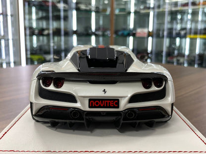 🚨1:18 Resin Model IVY Merit Models Ferrari F8 N-Largo Novitec – Pearl White / G’s Stripe (Limited 99 pcs)
