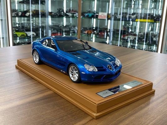 🚨Mercedes Benz SLR McLaren Resin Model – Blue / Silver Rim (1:18, Limited 66 pcs)